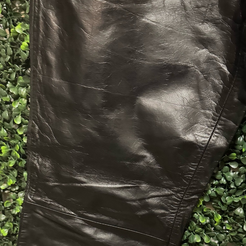 GAP MATERNITY GENUINE LEATHER BOOT CUT PANTS - Picture 7 of 8